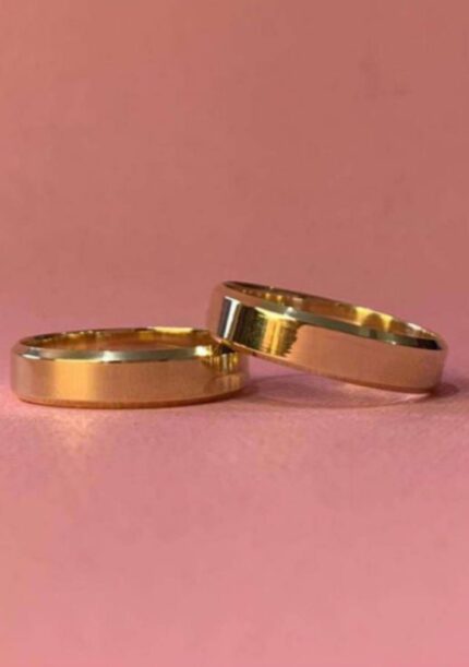 Aliança quadrada 5mm - ouro 16k